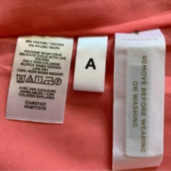 NWT Ann Taylor Coral  Asymmetrical Flowy Flare Dress - Picture 11 of 12